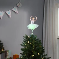 12.5" Animated Fiber-Optic Ballerina Tree Topper