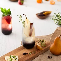 JoyJolt® 18.2oz. Black Swan Highball Glasses, 4ct.