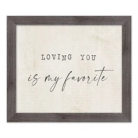 Loving You is My Favorite Western Framed Print
