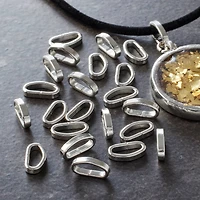 12 Packs: 72 ct. (864 total) 10mm Rhodium Cording D-Rings by Bead Landing™