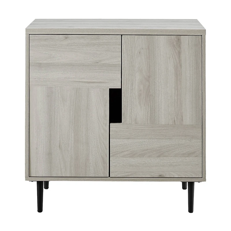 Walker Edison Birch/Magenta Interior Modern Accent Cabinet