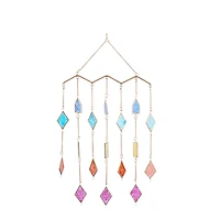 The Novogratz Multi Metal Contemporary Windchime, 29" x 17" x 2"