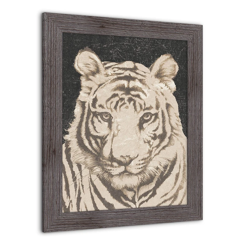 Tiger Face Western Framed Print