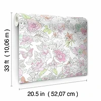 RoomMates Disney® Princess Floral Peel & Stick Wallpaper
