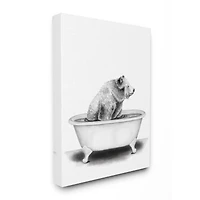 Stupell Industries Bear In A Tub Wall Art