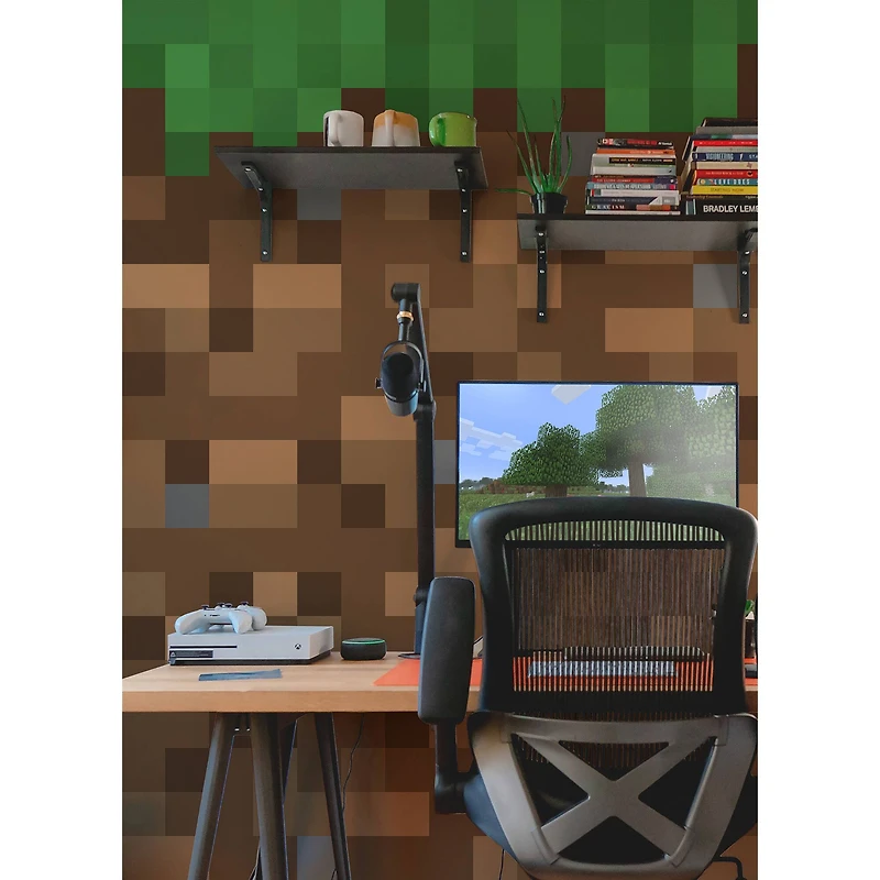 RoomMates Minecraft Blocks Peel & Stick Wallpaper Mural