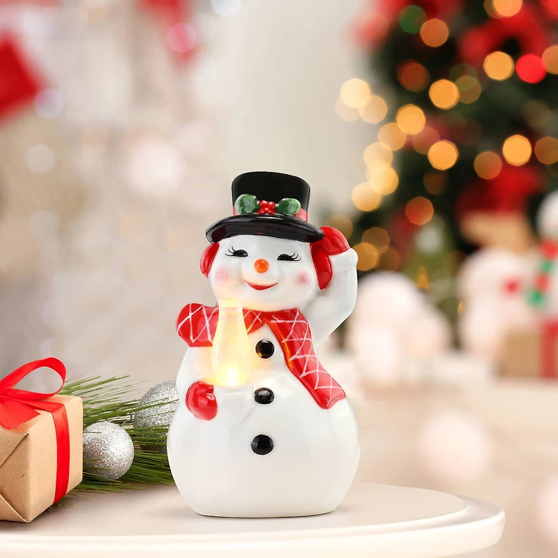 Mr. Christmas 5.5" LED Nostalgic Snowman Figure