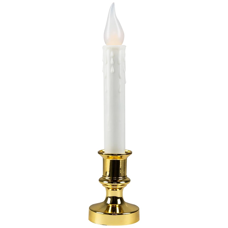 LED Flickering Window Candles with Timer - 8.5" - Set of 8