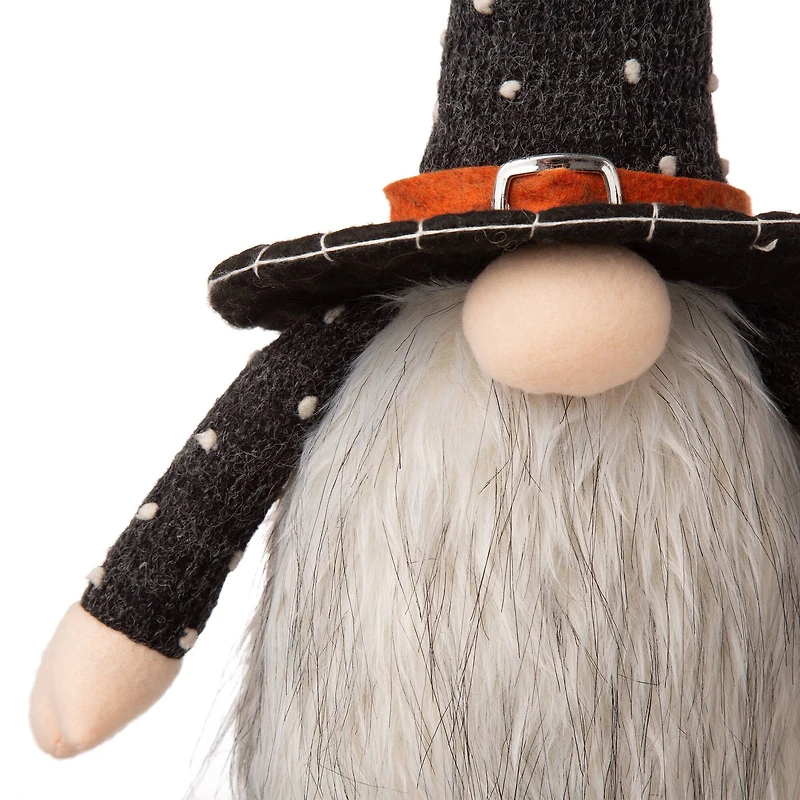 Glitzhome® 20" Halloween Fabric Gnome Sitter Décor
