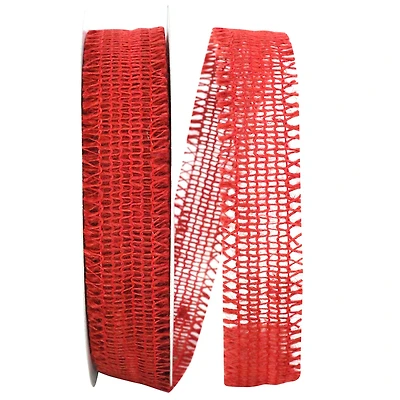 JAM Paper 1.5'' x 25yd. Burlap Wired Weave Ribbon