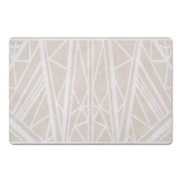 Greige Geo 27" x 18" Floor Mat