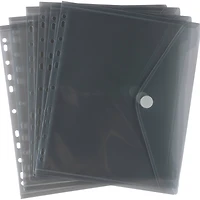 JAM Paper 9.75" x 13" Smokey Gray Plastic Hook & Loop Letter Booklet Envelopes, 12ct.