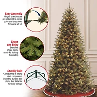 6ft. Pre-Lit North Valley® Spruce Artificial Christmas Tree, Clear Lights