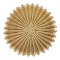 Hello Honey® 8" Beige Decorative Pleated Bowl