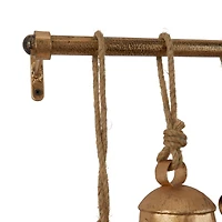 48" Metal Bohemian Decorative Cow Bells