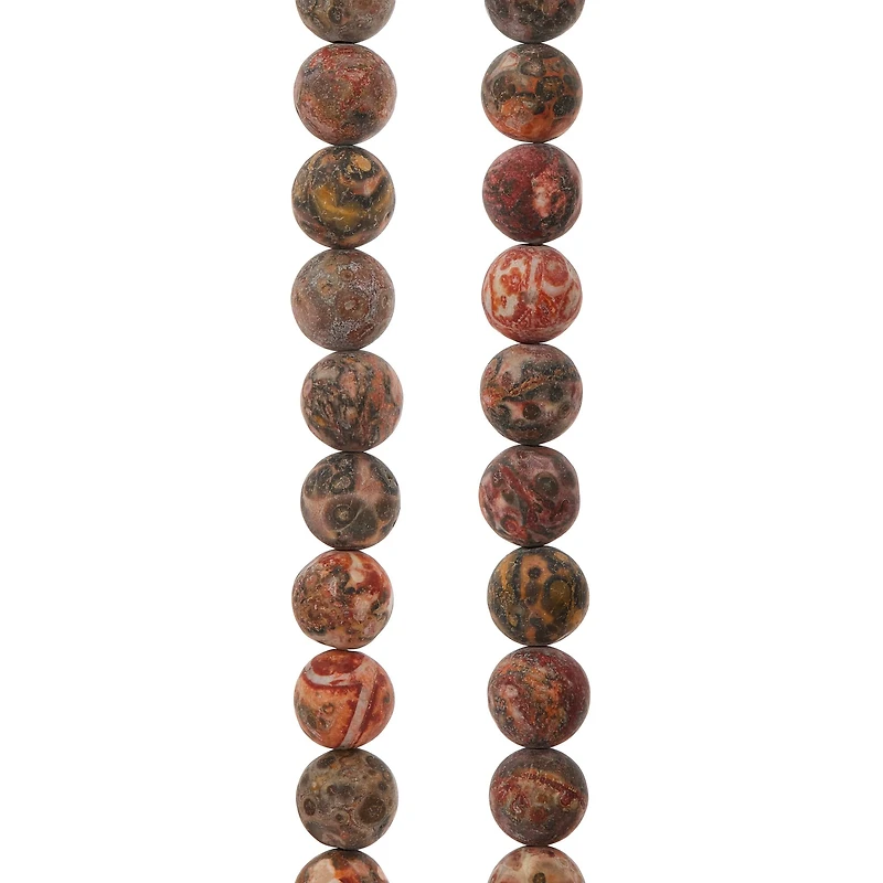 Matte Leopard Jasper Round Beads, 8mm by Bead Landing™