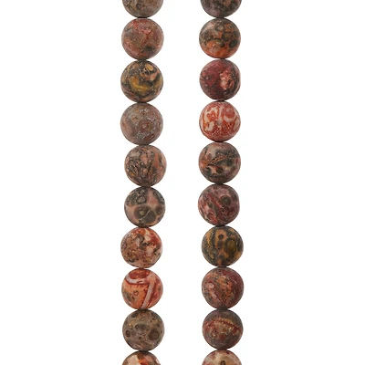 Matte Leopard Jasper Round Beads, 8mm by Bead Landing™