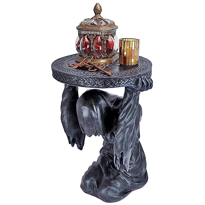 Design Toscano 20" Deaths at Hand Grim Reaper Sculptural Side Table