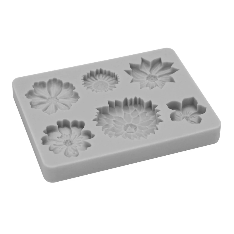 Gray Flower Silicone Fondant Mold by Makery™