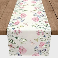 Growing Spring Florals Outdoor Table Runner