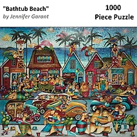 Hart Puzzles Bathtub Beach by Jennifer Garant 1,000 Piece Jigsaw Puzzle
