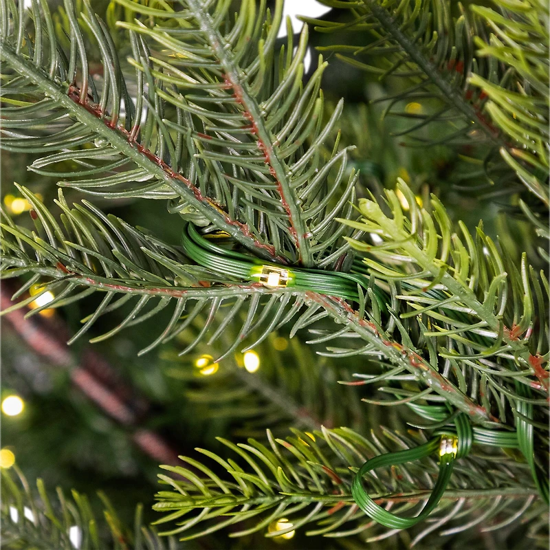 6.5ft. Pre-Lit Real Touch™️ Oregon Noble Fir Artificial Christmas Tree, Warm White LED Lights