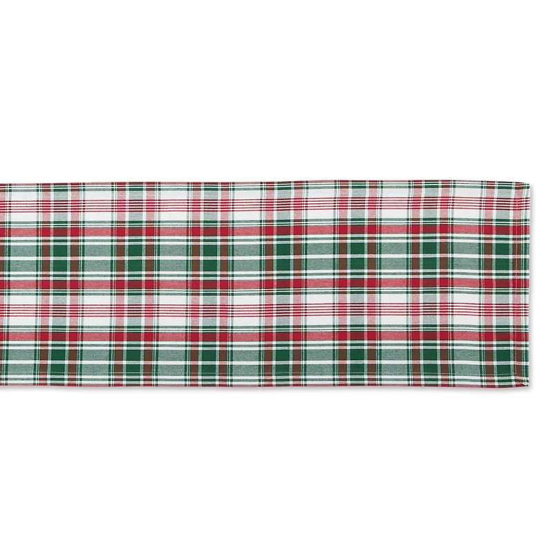 DII® 108" Yuletide Plaid Table Runner