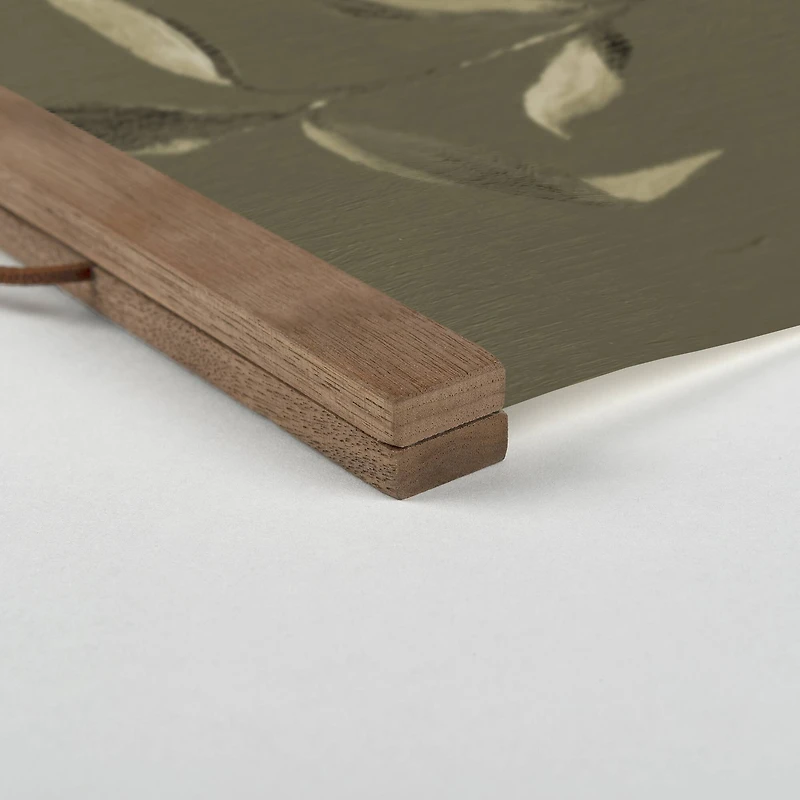 Antique Still Life Teak Hanging Canvas