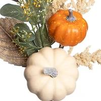 13" Mixed Pumpkin & Leaves Pick by Ashland®