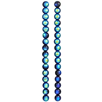 12 Packs: 2 ct. (24 total) Black Aurora Borealis Round Glass Beads, 10mm by Bead Landing™