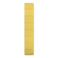 Yellow Tribal Sketches Indoor/Outdoor Table Runner