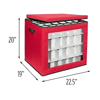 Honey Can Do Red 120ct. Ornament Cube