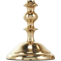 Gold Aluminum Metal Candle Holder Set