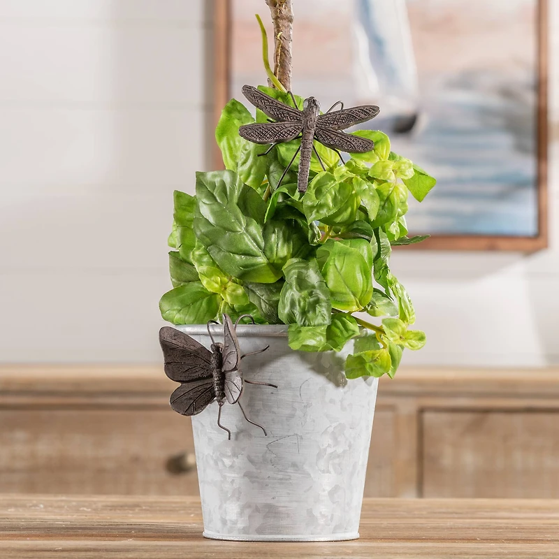 Dragonfly & Butterfly Insect Pot Sitters Set