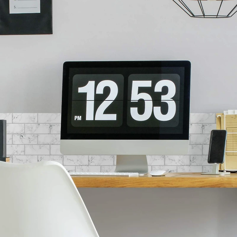 RoomMates Carrara Marble Subway Peel & Stick Backsplash StickTiles®