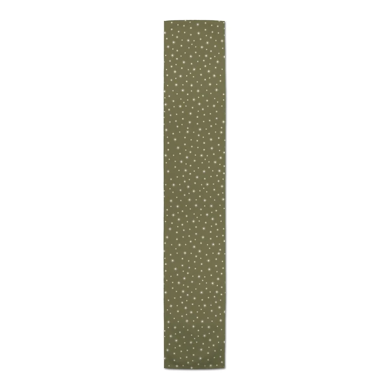 90" Green Twinkle Cotton Twill Runner