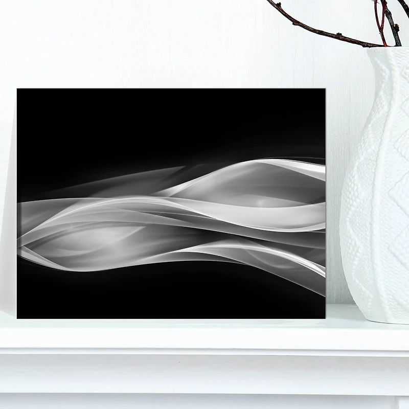 Designart - Glittering Silver Pattern