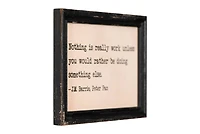 Hello Honey® Adventure Sayings Wall Art in Distressed Black Frames Set