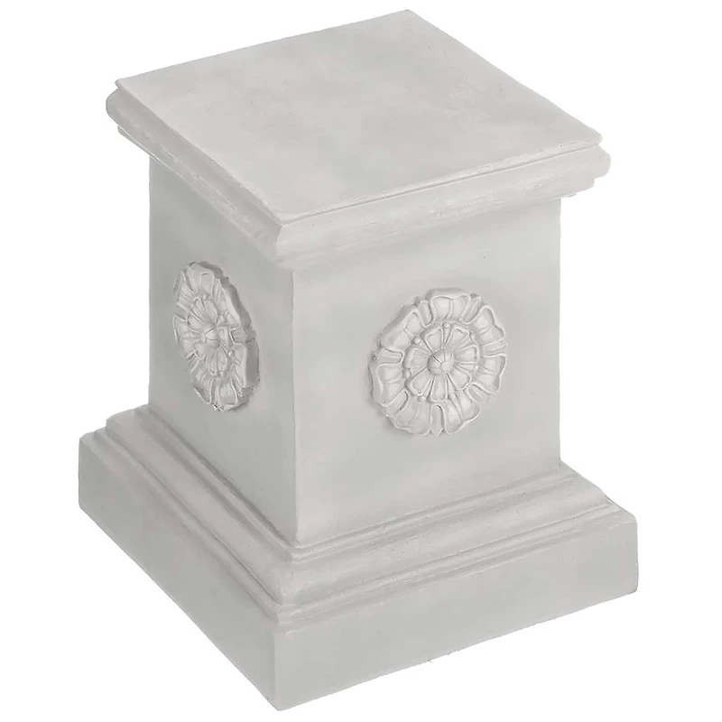 Design Toscano 20" English Rosette Garden Sculptural Plinth