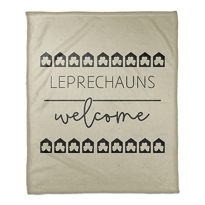 Leprechauns Welcome 50" x 60" Coral Fleece Blanket