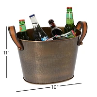 16" Bronze Contemporary Wine Bucket