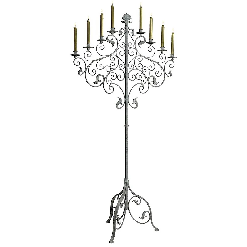 Design Toscano 4.9ft. Castle Vecchio Renaissance-Style Floor Candelabra