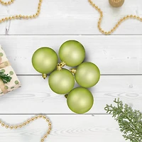 60ct Matte Green Kiwi Shatterproof  Ball Ornaments