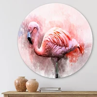 Designart - Portrait of Pink Flamingo V