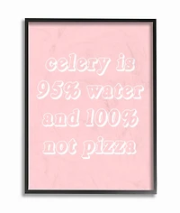 Stupell Industries Celery Typography Black Framed Wall Art