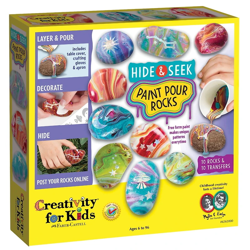 Faber-Castell® Hide & Seek Paint Pour Rocks Kit