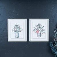 Potted Pine Tree Wall Art Set