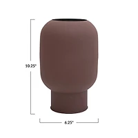 Hello Honey® 11.25" Plum Textured Decorative Flower Vase