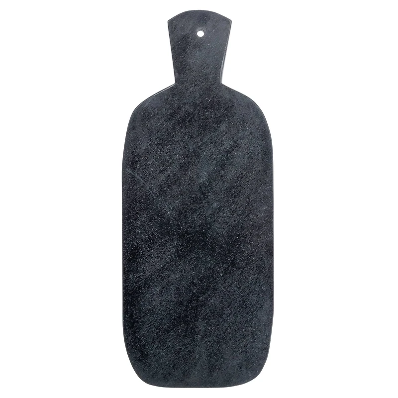 Hello Honey® 15" Black Modern Marble Cutting or Charcuterie Board with Handle