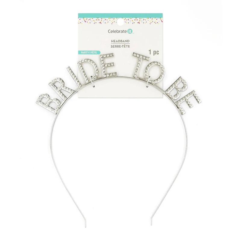 Silver Bride to Be Headband by Celebrate It™